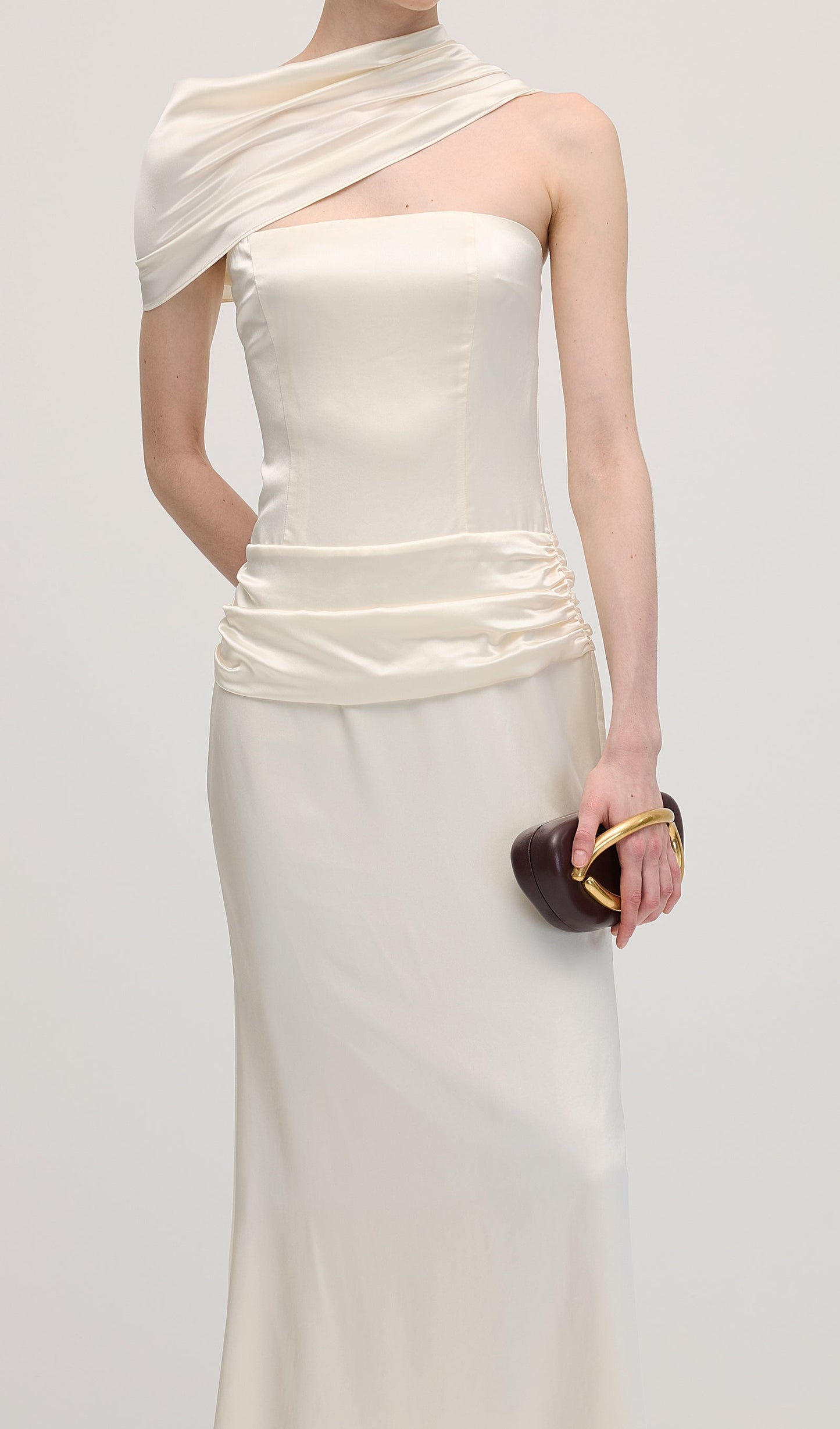 Satin Bodycon Maxi Dress