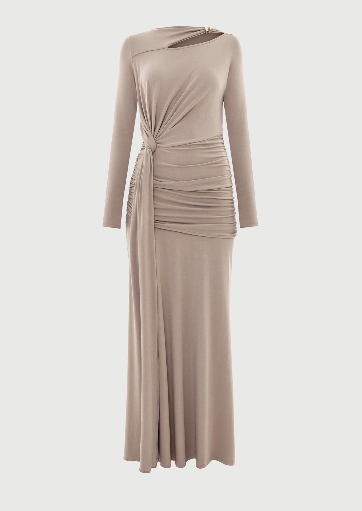 Layali Rose Maxi Dress With Metallic Decoration