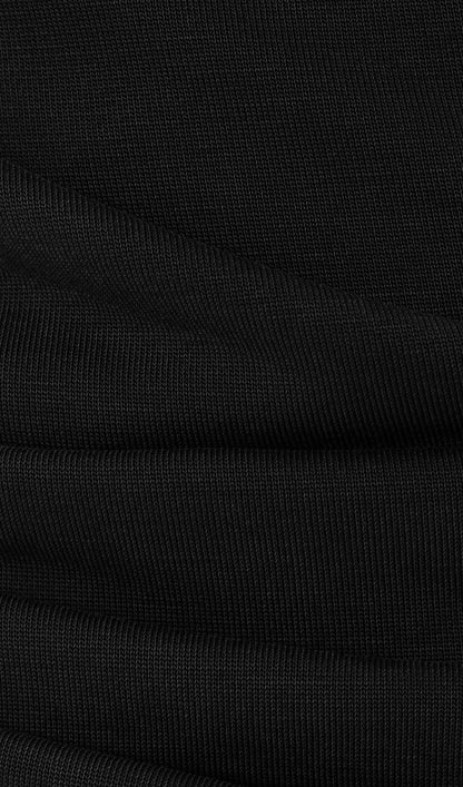 Jersey Long Sleeve Top In Black