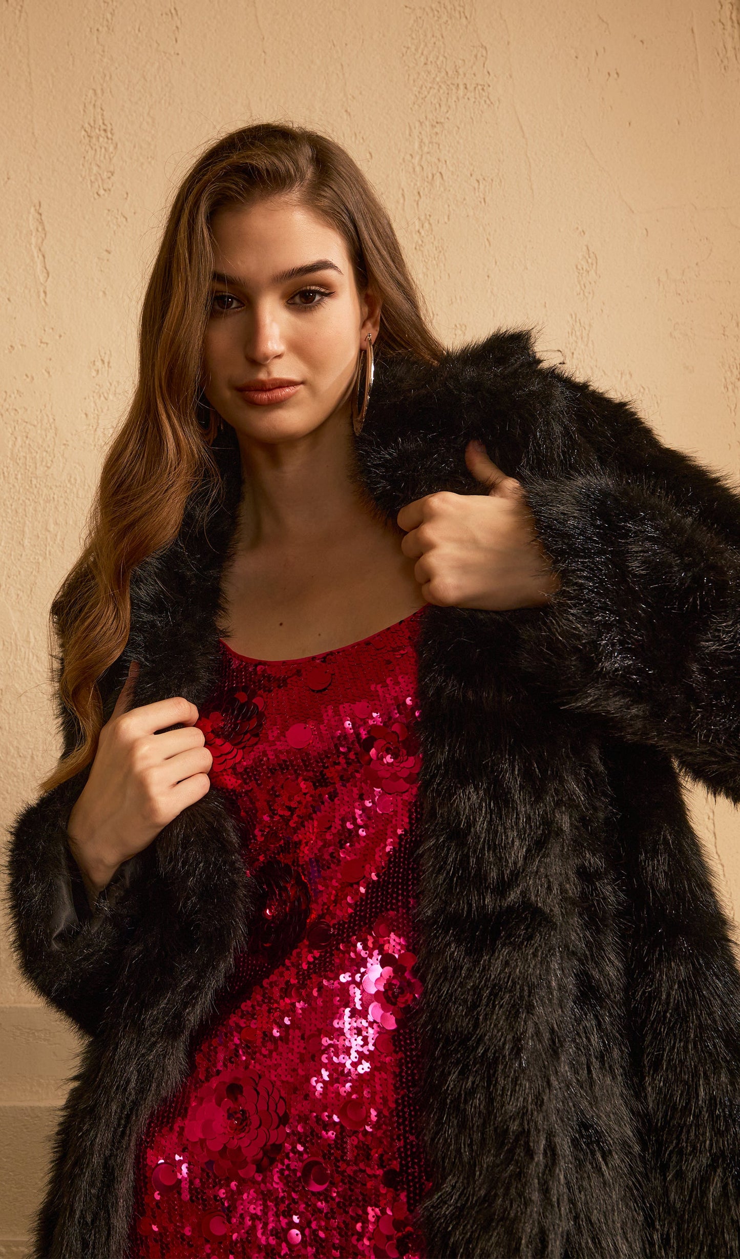 Black Maxi Length Eco Coat
