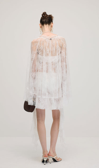 Lace Ruffle Mini Dress Sets