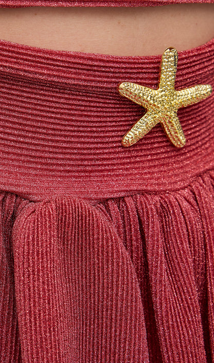 Hollow Out Sleeveless Mermaid Mini Dress