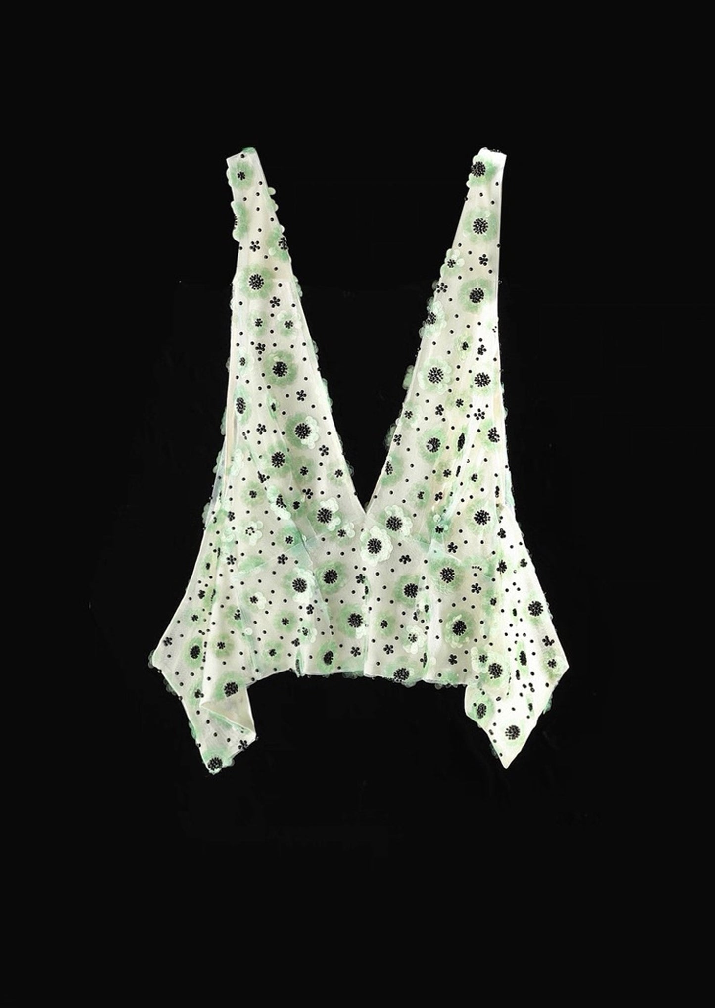 Elizabeth V Neck Sequined Top