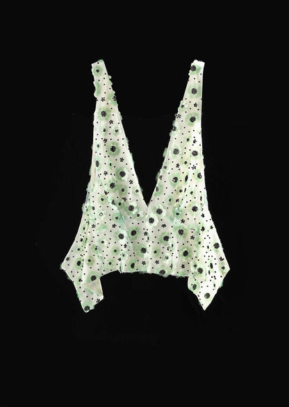 Elizabeth V Neck Sequined Top