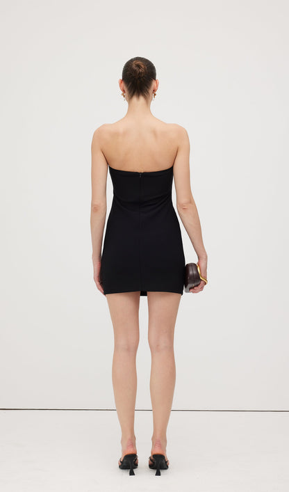 Strapless Diamond Embellished Mini Dress