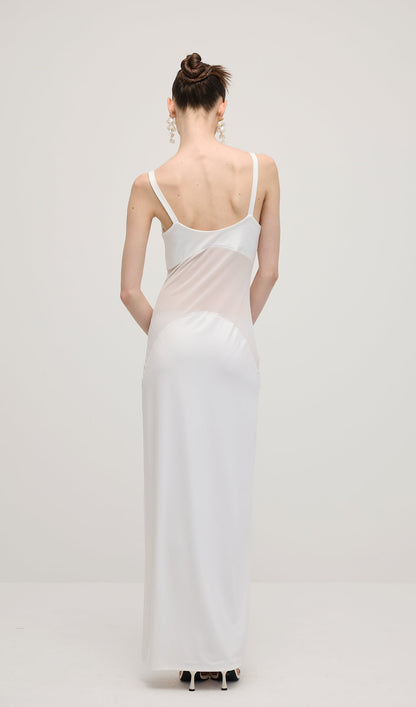 Sheer Knit Curve Maxi Dress