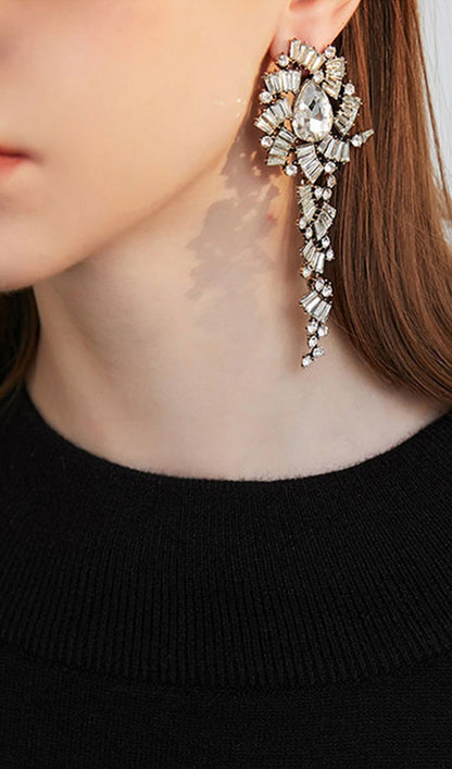 Rhinestone Dangle Drop Earrings