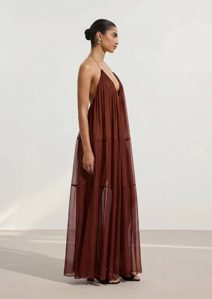 Arlet Halter Chiffon Dress