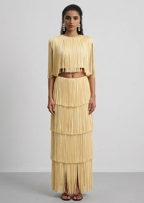 Arrange Fringe Tiered Two Piece Set