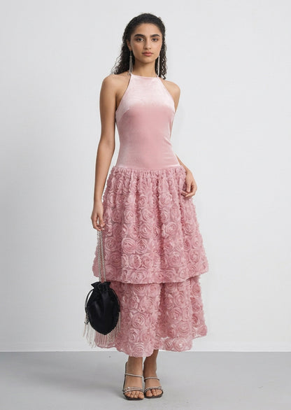 Avital Flower Midi Dress
