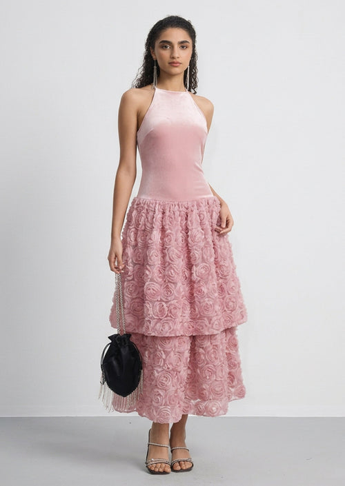 Avital Flower Midi Dress