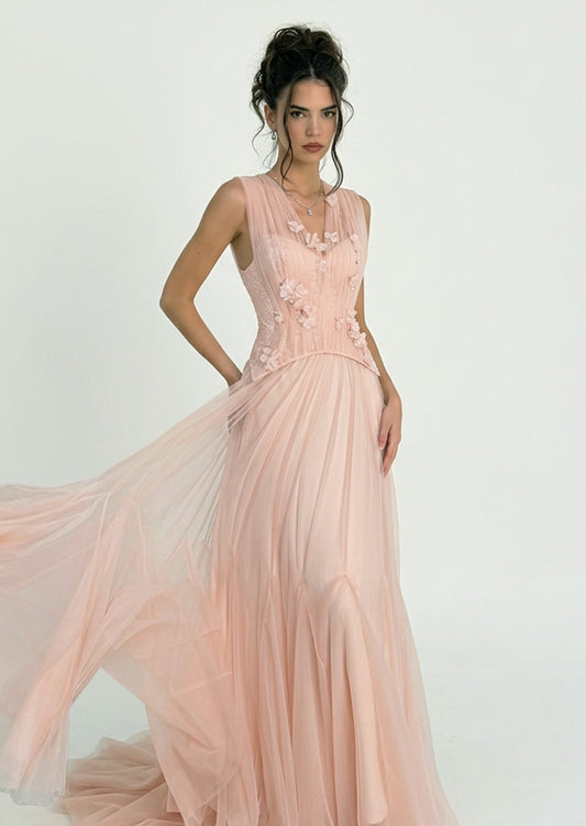 Bayleigh Sheer Flower Maxi Dress