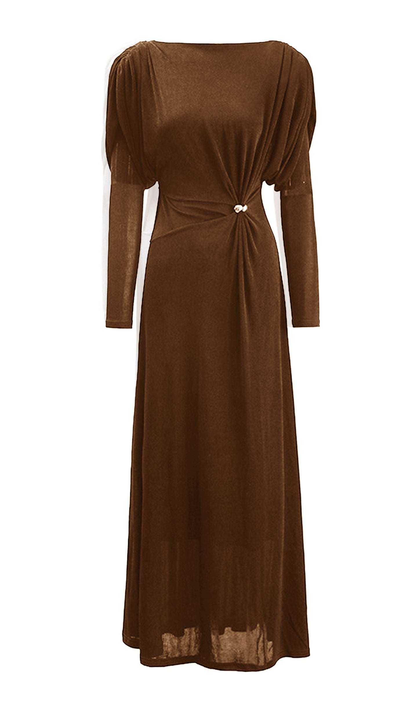 Metallic Decor Maxi Dress