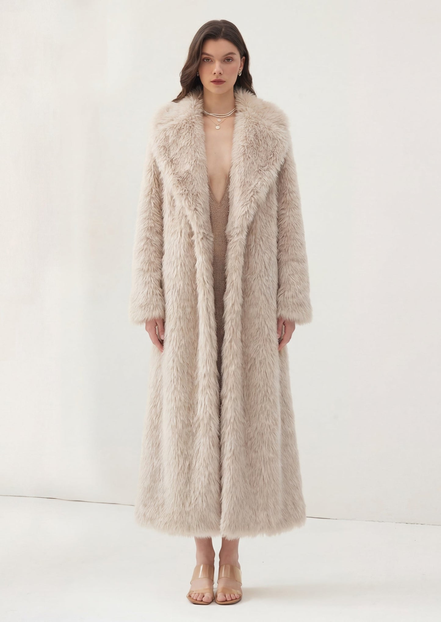 Faux Fur Maxi Coat
