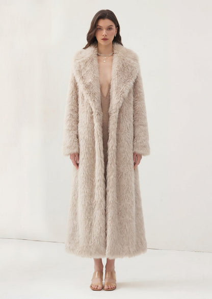 Faux Fur Maxi Coat
