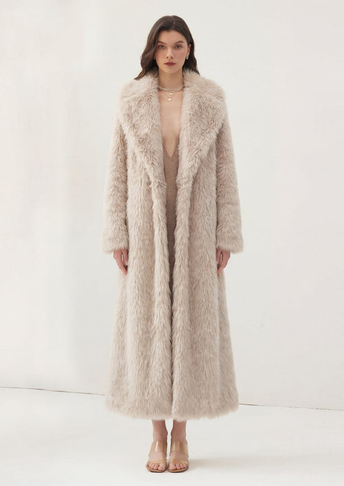 Faux Fur Maxi Coat