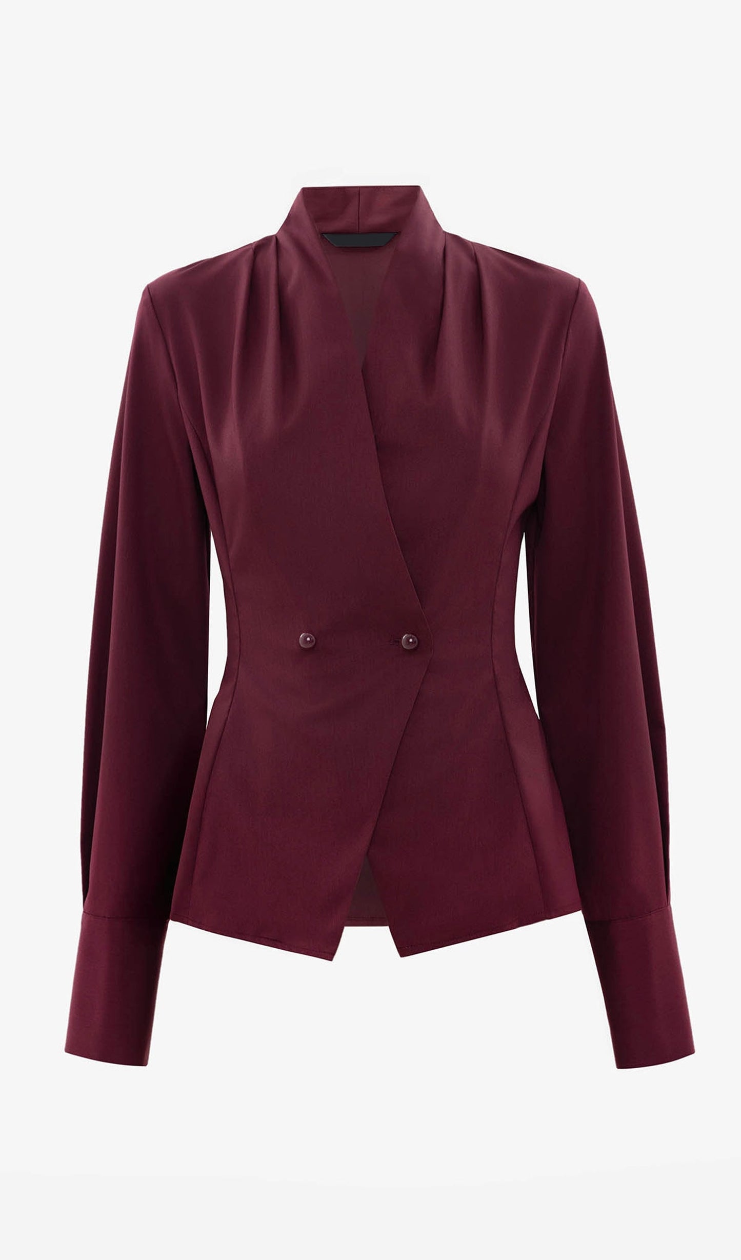Fitted Wrap Blouse