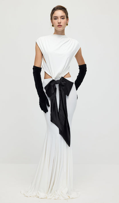 Jersey  Cut Out Detail Maxi Dress