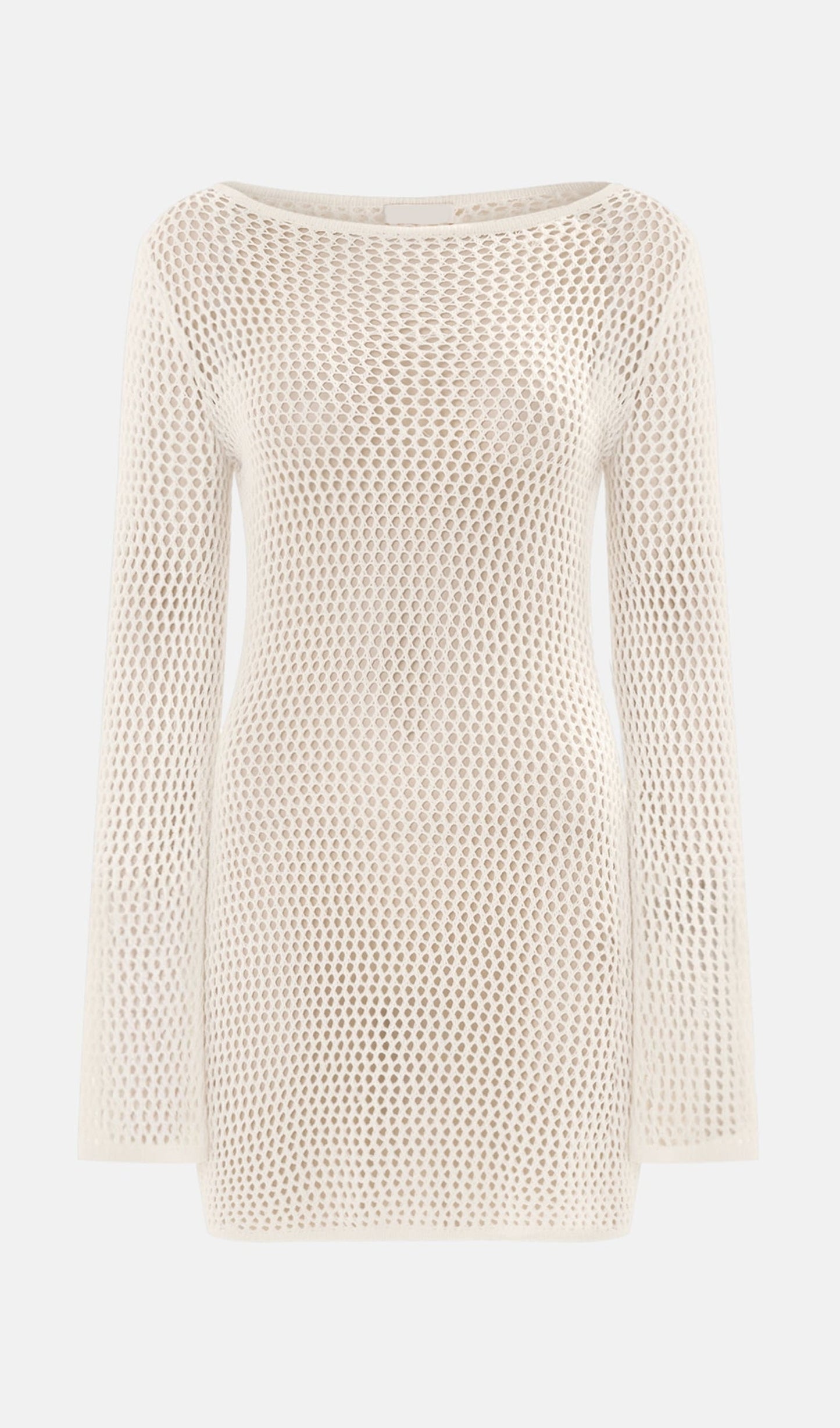 Knitted Mini Dress With Long Sleeves