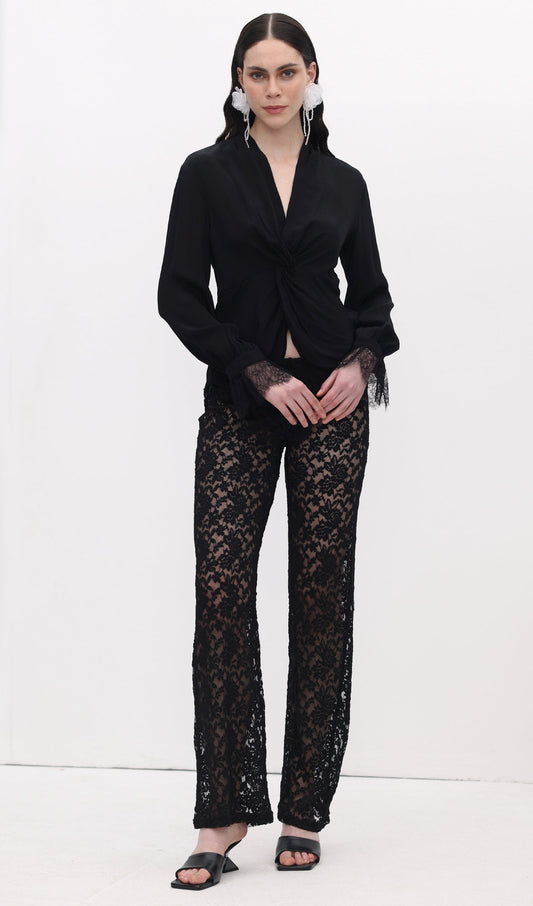Lace Hollow Out Trousers