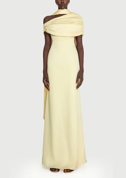Layali Rose Maxi Dress Matching Scarf