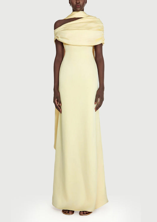 Layali Rose Maxi Dress Matching Scarf