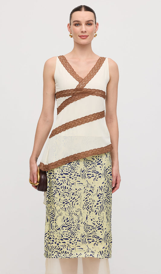 Leopard Printed Midi Skirt