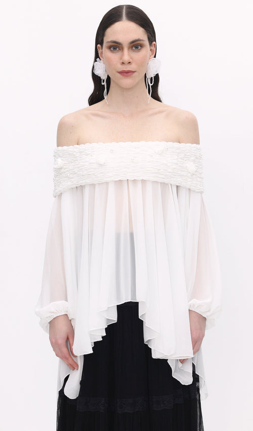 Off Shoulder Mesh  Mini Dress