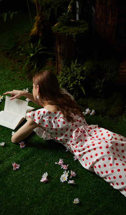 Polka Dot Maxi Dress