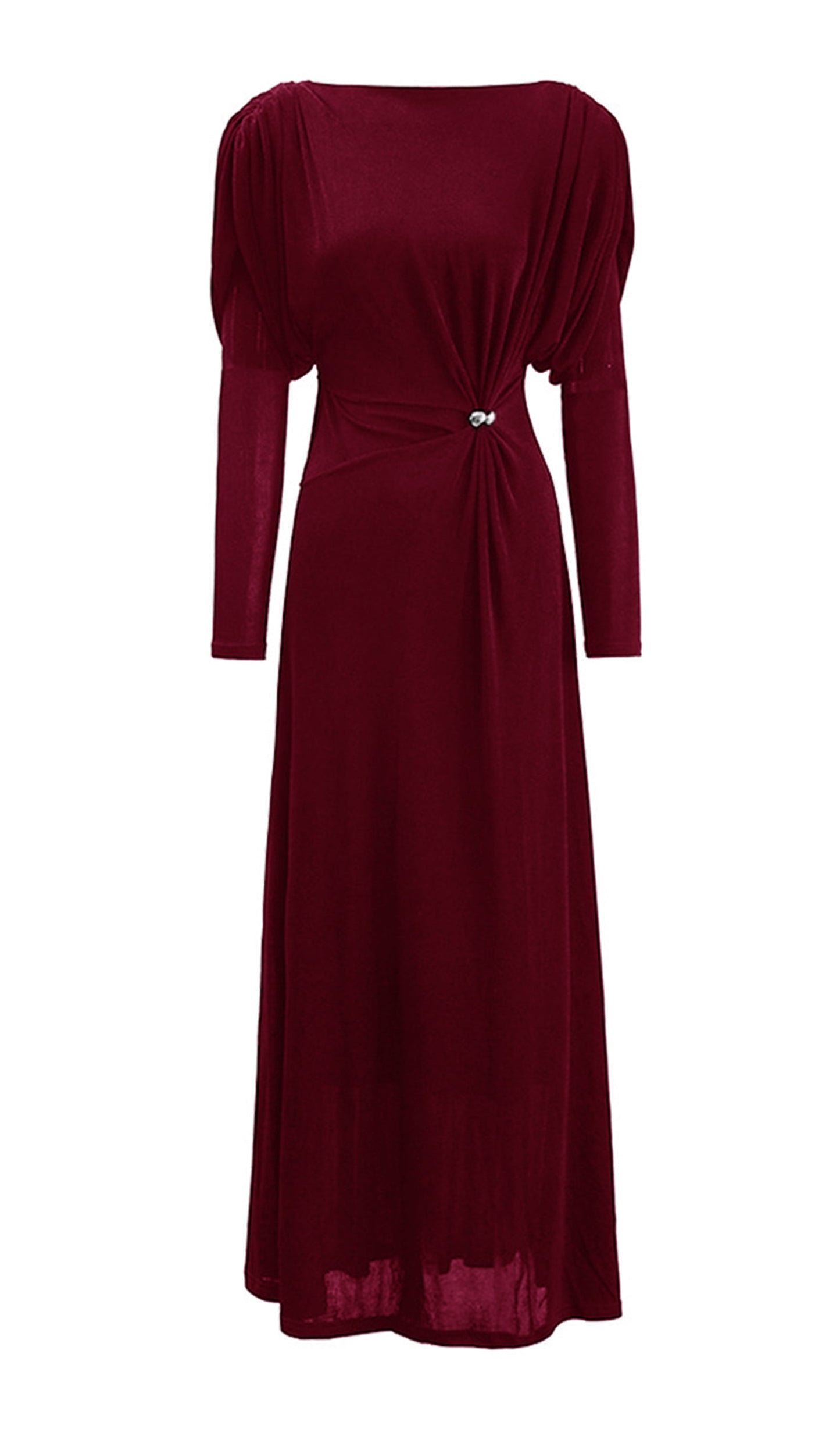 Metallic Decor Maxi Dress