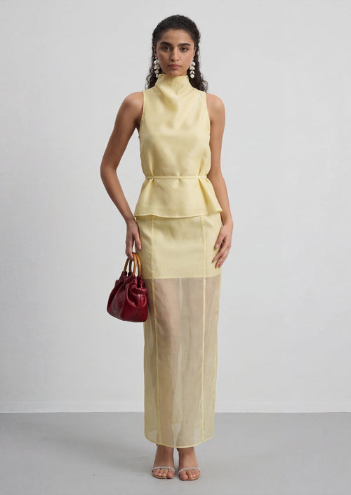 Rosie Semi Sheer Sleeveless Two Piece Set