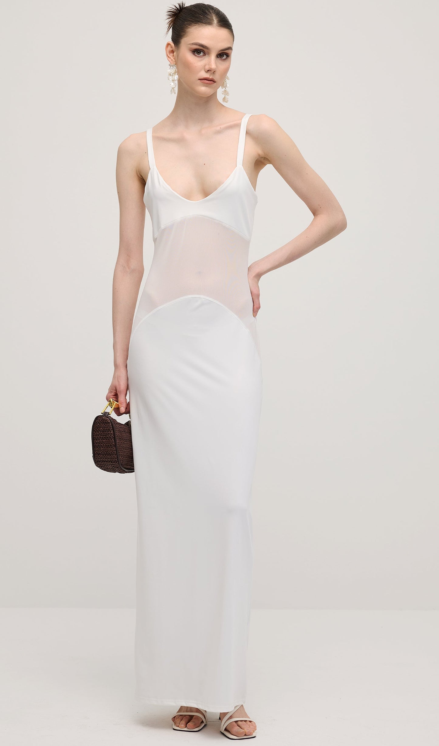 Sheer Knit Curve Maxi Dress